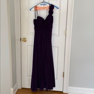 Women’s Bridesmaid Dress, Royal Purple, Size 10